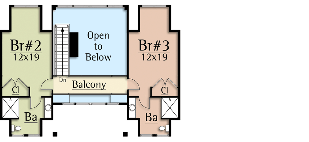 Plan 18878CK: 3-Bedroom Farmhouse Plan with Main-Floor Master - Floor Plan - 2nd Floor - Rustic