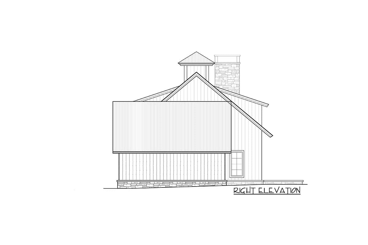 Plan 18878CK: 3-Bedroom Farmhouse Plan with Main-Floor Master - Image #5 - Rustic