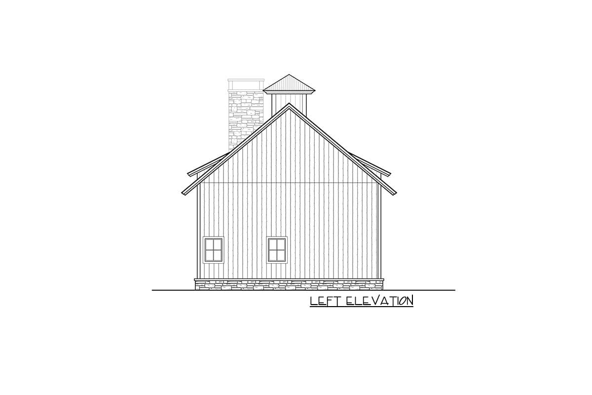 Plan 18880CK: Delightful 3-Bedroom Farmhouse Plan with Main-Floor Master - Image #4 - Barndominium, Country, Farmhouse, Rustic, Southern