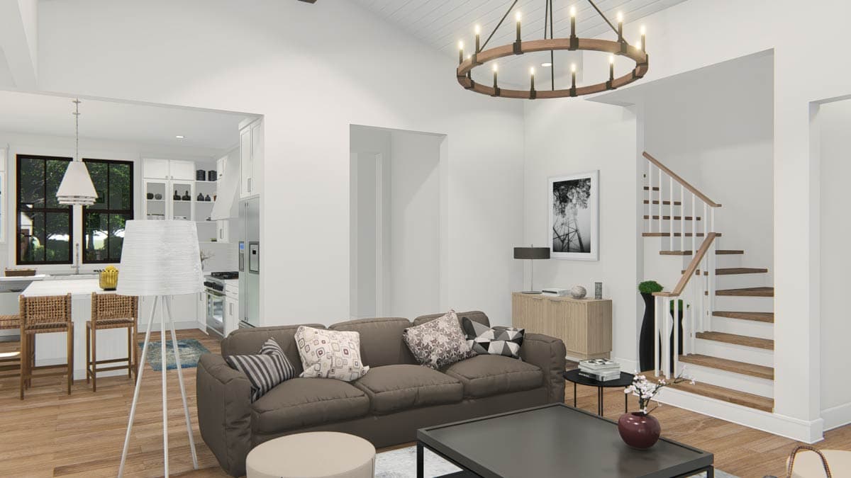 Plan 25408TF: 3-Bed Traditional Cottage with 2-Sided Fireplace and Detached 2-Car Garage - 2589 Sq Ft  - Image #12 - Bungalow, Cottage, Country, New American, Southern, Traditional