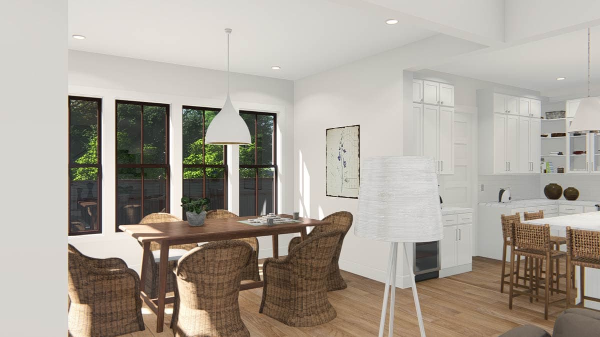 Plan 25408TF: 3-Bed Traditional Cottage with 2-Sided Fireplace and Detached 2-Car Garage - 2589 Sq Ft  - Image #15 - Bungalow, Cottage, Country, New American, Southern, Traditional