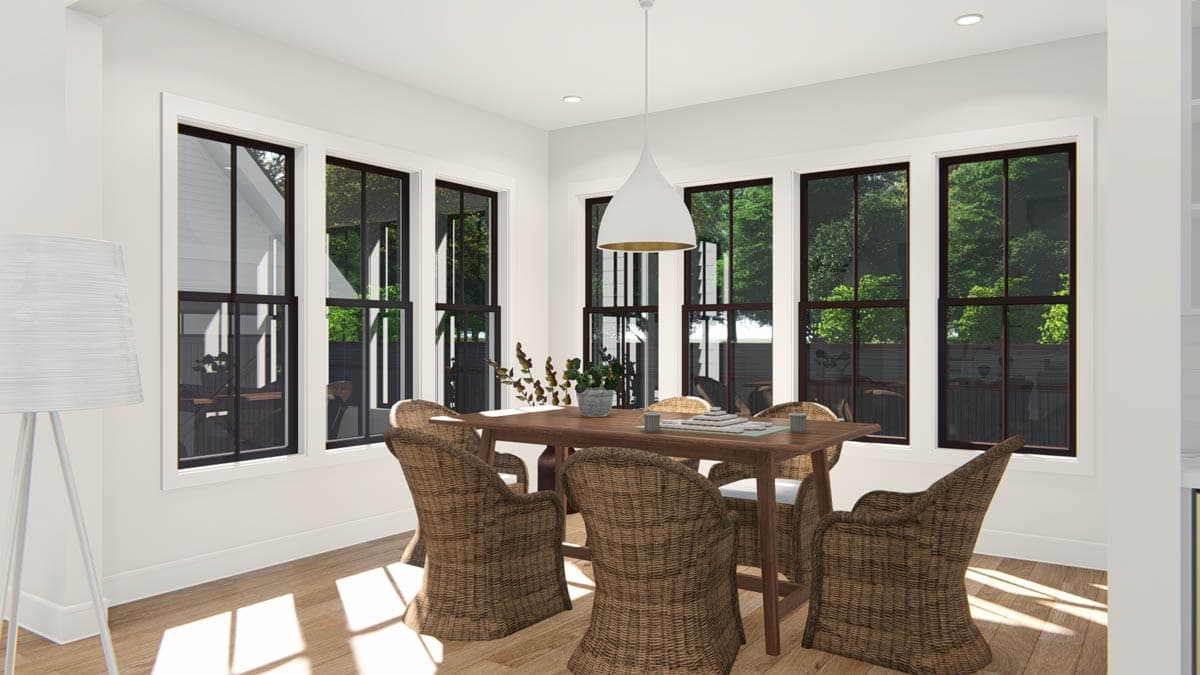 Plan 25408TF: 3-Bed Traditional Cottage with 2-Sided Fireplace and Detached 2-Car Garage - 2589 Sq Ft  - Image #16 - Bungalow, Cottage, Country, New American, Southern, Traditional