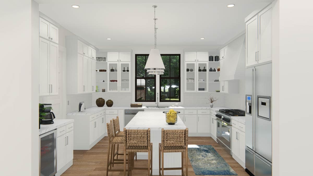 Plan 25408TF: 3-Bed Traditional Cottage with 2-Sided Fireplace and Detached 2-Car Garage - 2589 Sq Ft  - Image #19 - Bungalow, Cottage, Country, New American, Southern, Traditional