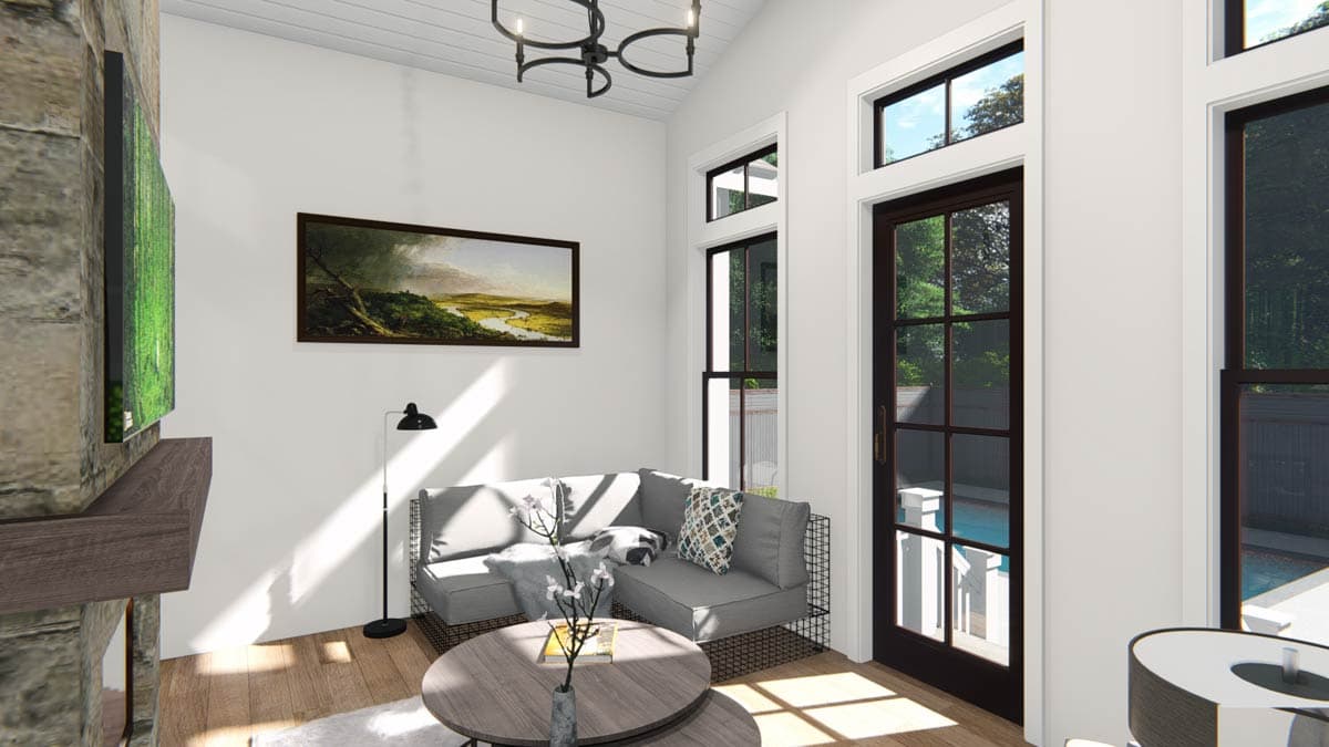 Plan 25408TF: 3-Bed Traditional Cottage with 2-Sided Fireplace and Detached 2-Car Garage - 2589 Sq Ft  - Image #22 - Bungalow, Cottage, Country, New American, Southern, Traditional