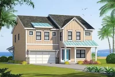 Multi-Generation House Plan with Alternate Exteriors