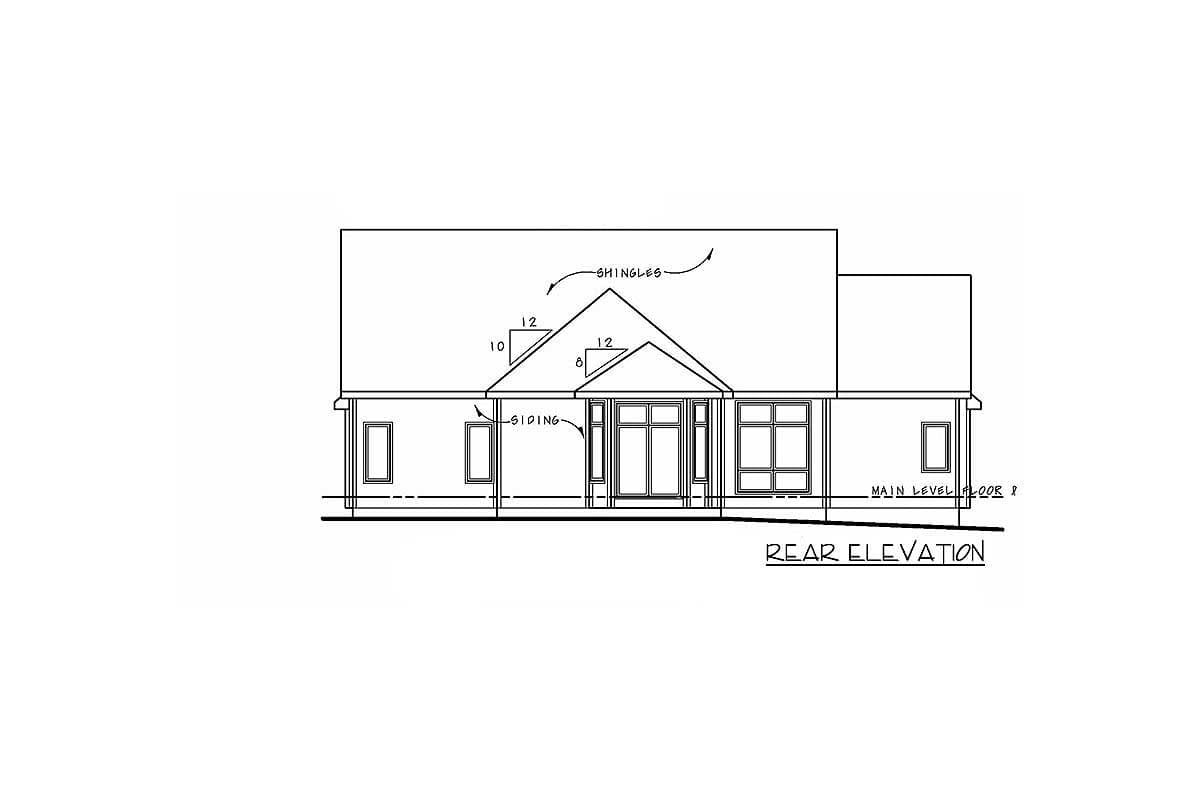 Plan 42555DB: Craftsman Ranch Home Plan with Split Bedroom Layout - Image #4 - Craftsman, Northwest, Ranch