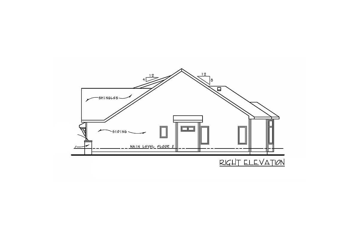 Plan 42555DB: Craftsman Ranch Home Plan with Split Bedroom Layout - Image #5 - Craftsman, Northwest, Ranch