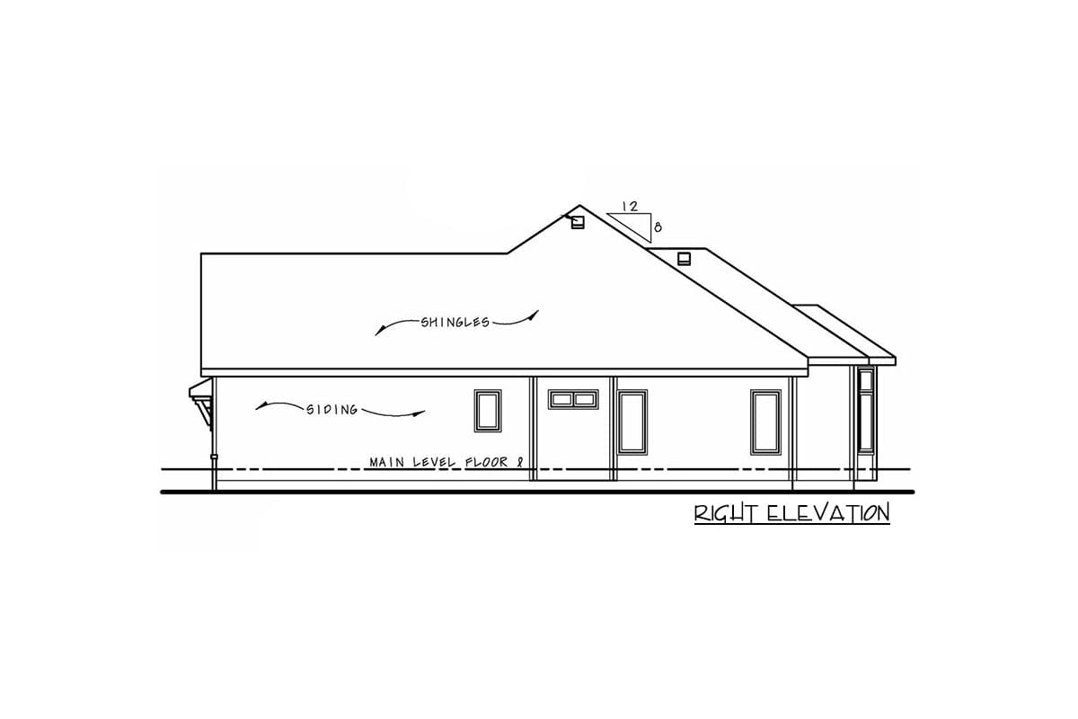 Plan 42556DB: Craftsman Ranch Home Plan with Pocket Office - Image #4 - Craftsman, Northwest, Ranch
