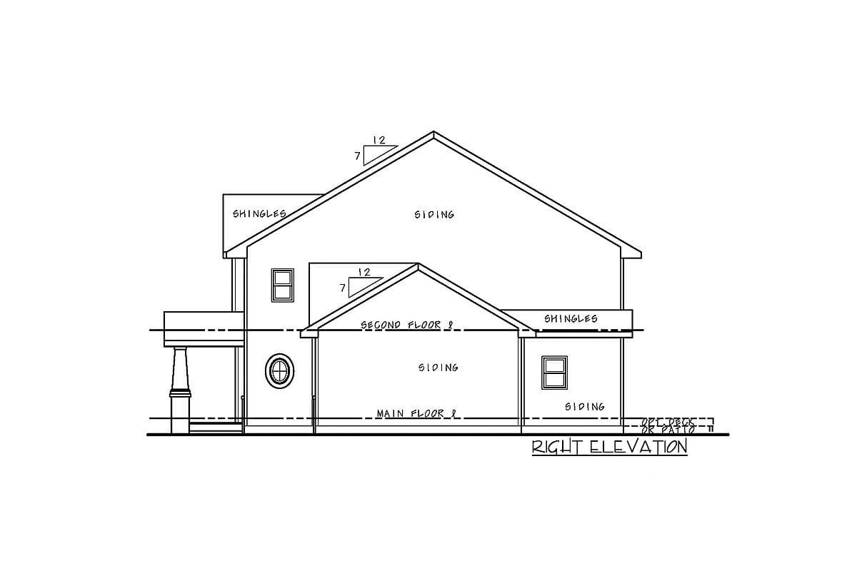 Plan 42559DB: Inviting 3-Bed House Plan with In-Law and Exterior Options - Image #5 - Country, Craftsman