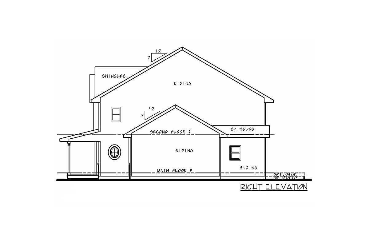 Plan 42561DB: Tidy 3-Bed House Plan with Master-On-Main - Image #4 - Northwest, Traditional