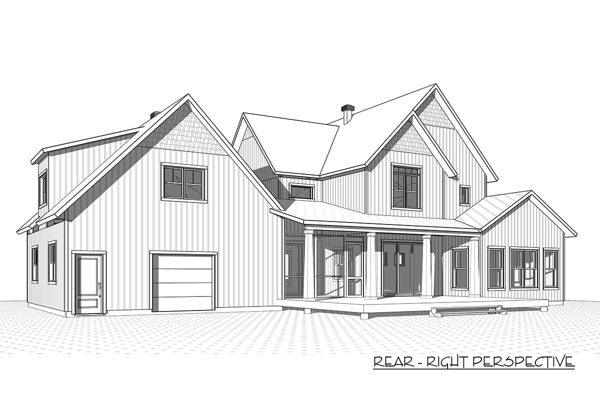 Plan 22533DR: 4-Bed Farmhouse Plan with Outdoor Living Options - Image #19 - Country, Farmhouse, Modern Farmhouse, New American, Northwest, Traditional