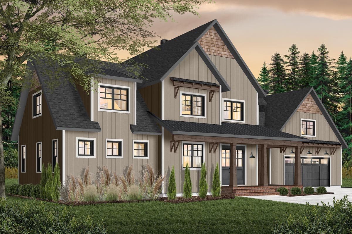 Plan 22533DR: 4-Bed Farmhouse Plan with Outdoor Living Options - Image #16 - Country, Farmhouse, Modern Farmhouse, New American, Northwest, Traditional