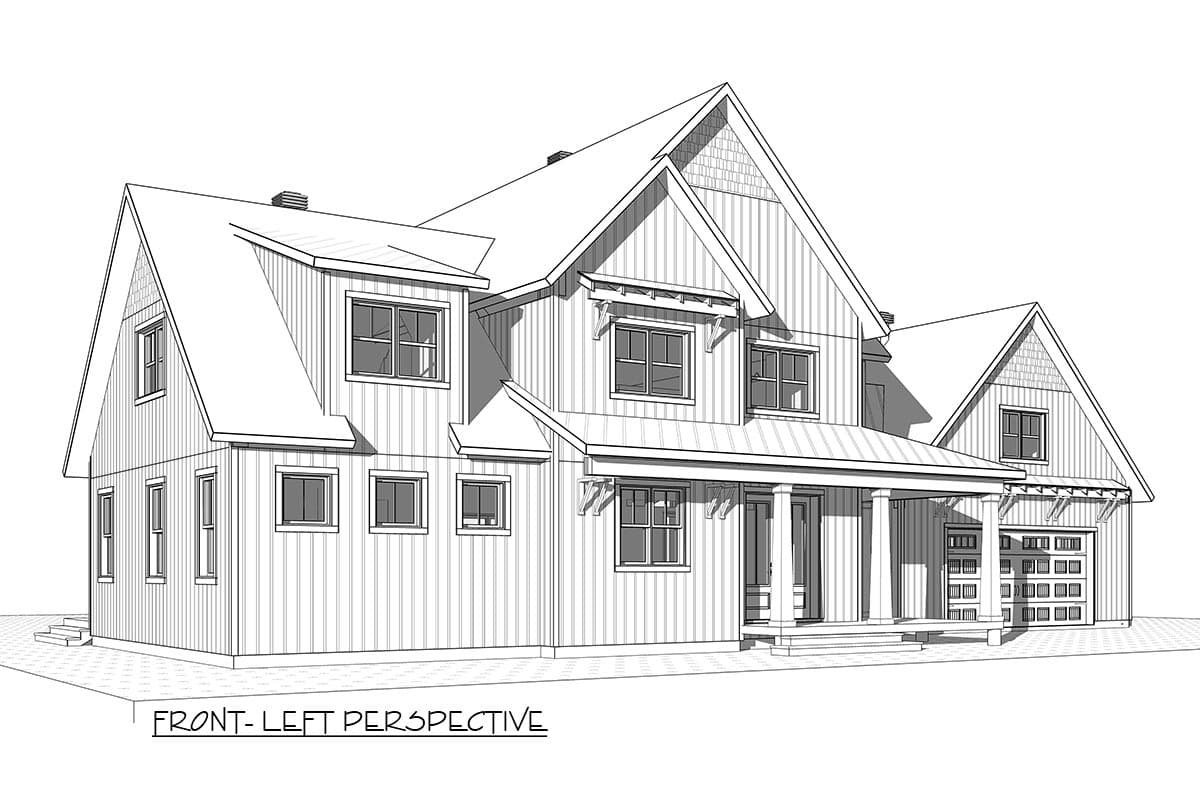 Plan 22533DR: 4-Bed Farmhouse Plan with Outdoor Living Options - Image #17 - Country, Farmhouse, Modern Farmhouse, New American, Northwest, Traditional
