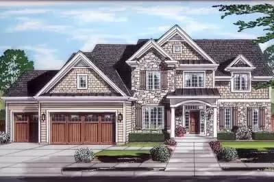 4-Bed House Plan with Main Floor Flex Room