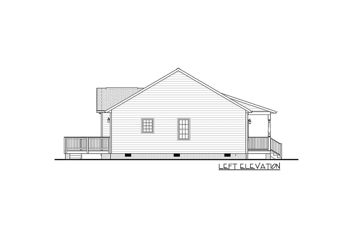 Plan 83600CRW: 3-Bed Ranch Home Plan with Two Master Bath Layouts - 1410 Sq Ft - Image #4 - Ranch, Traditional