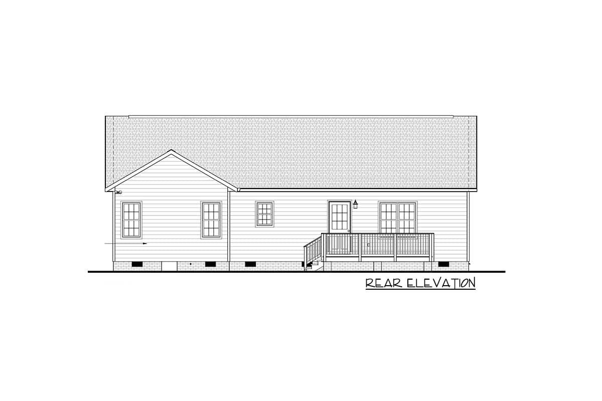 Plan 83600CRW: 3-Bed Ranch Home Plan with Two Master Bath Layouts - 1410 Sq Ft - Image #5 - Ranch, Traditional