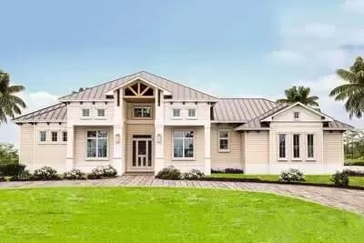 Stunning Single-Story 4-Bedroom House Plan with Covered Lanai