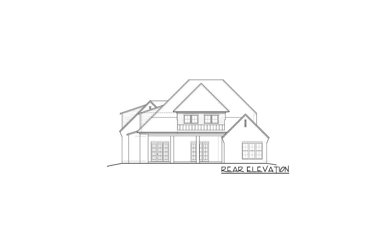 Plan 510054WDY: Gorgeous 4- to 5-Bed French Country Home Plan with First-Floor Master - Image #51 - French Country, Georgian