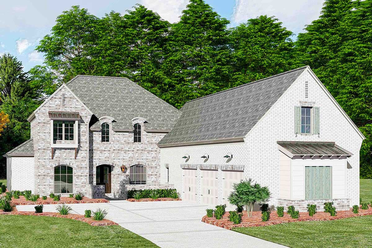 Plan 510054WDY: Gorgeous 4- to 5-Bed French Country Home Plan with First-Floor Master - Image #49 - French Country, Georgian