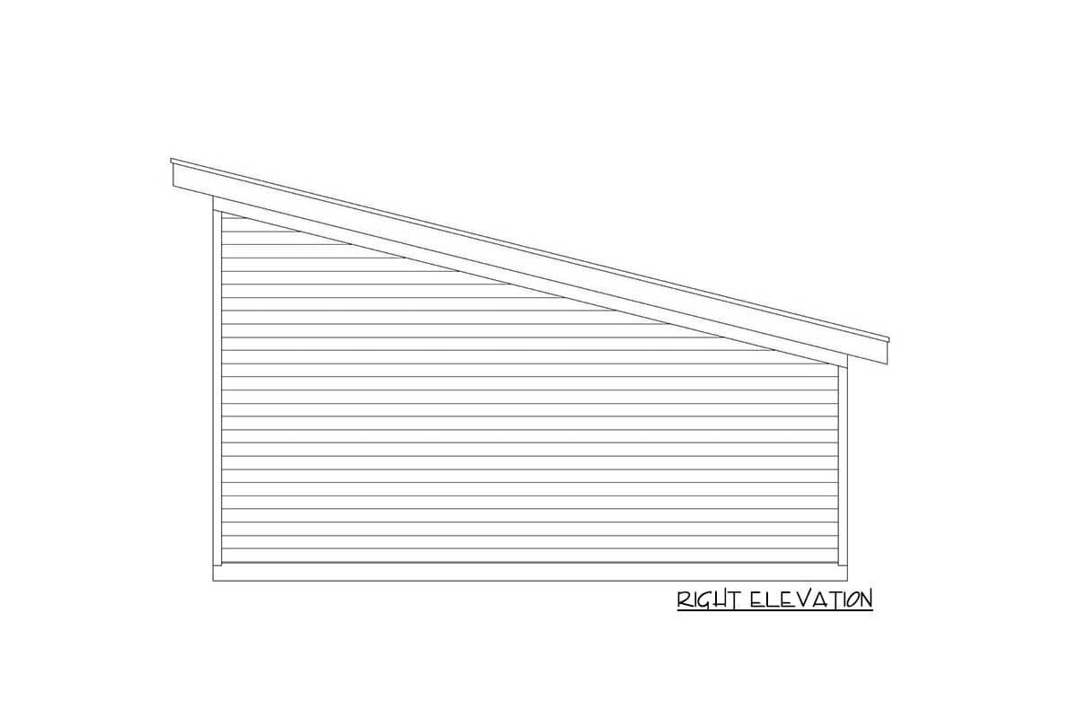 Plan 68555VR: Modern 2-Car Lift-Friendly Detached Garage Plan - Image #5 - Contemporary