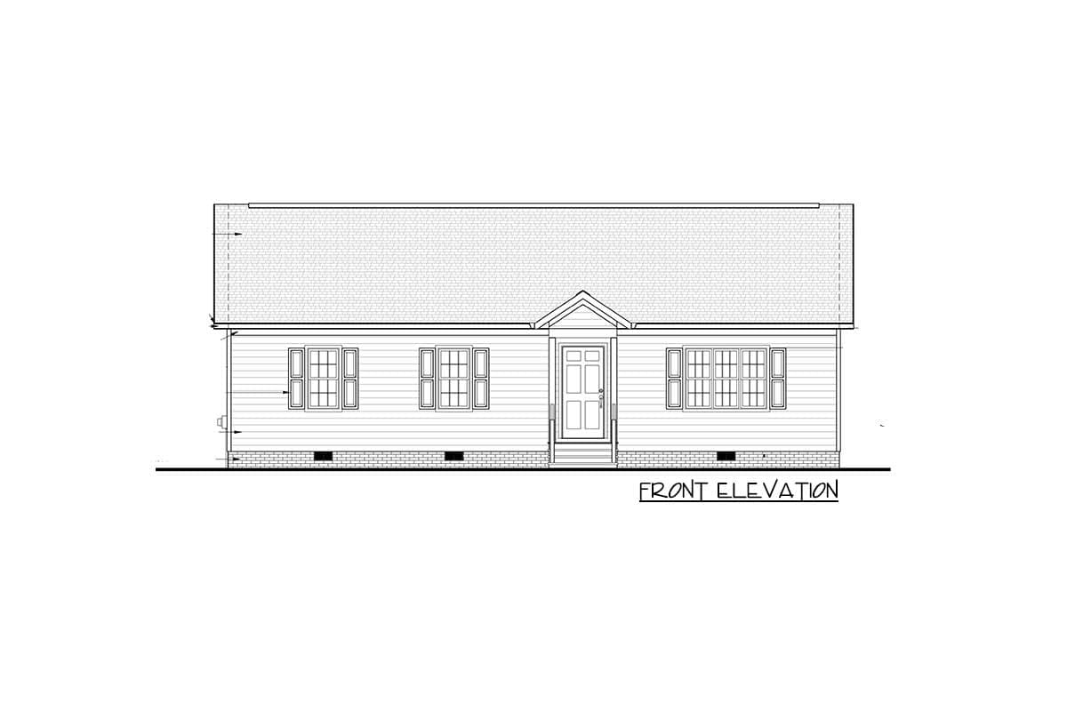 Plan 83602CRW: Charming Traditional Split-Bedroom Ranch House Plan  - Image #7 - Country, Ranch, Traditional