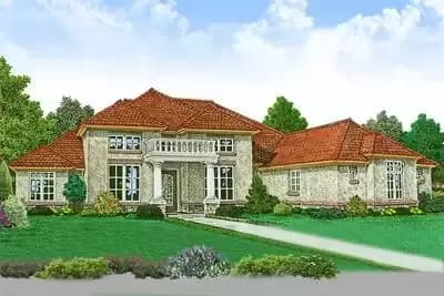 4-Bed Exclusive House Plan Offering Grand One-Story Living