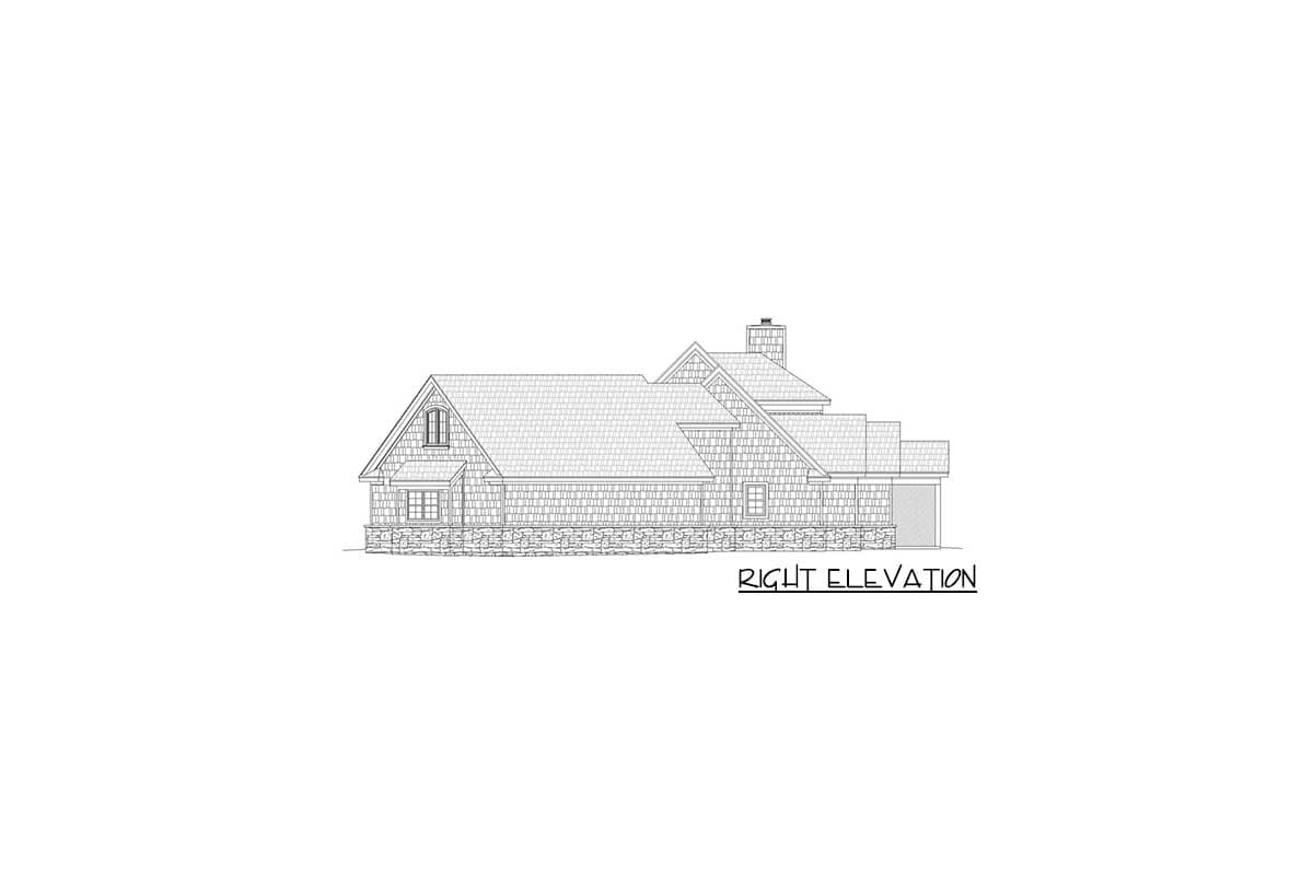 Plan 68556VR: Spacious 4-Bedroom Craftsman Home Plan with 3-Car Garage - Image #6 - Craftsman, Traditional