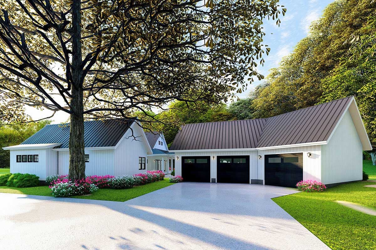 Plan 70603MK: Dreamy Modern Farmhouse Plan with Loft Overlooking Great and Dining Rooms - Image #12 - Country, Farmhouse, Modern Farmhouse, Southern, Traditional