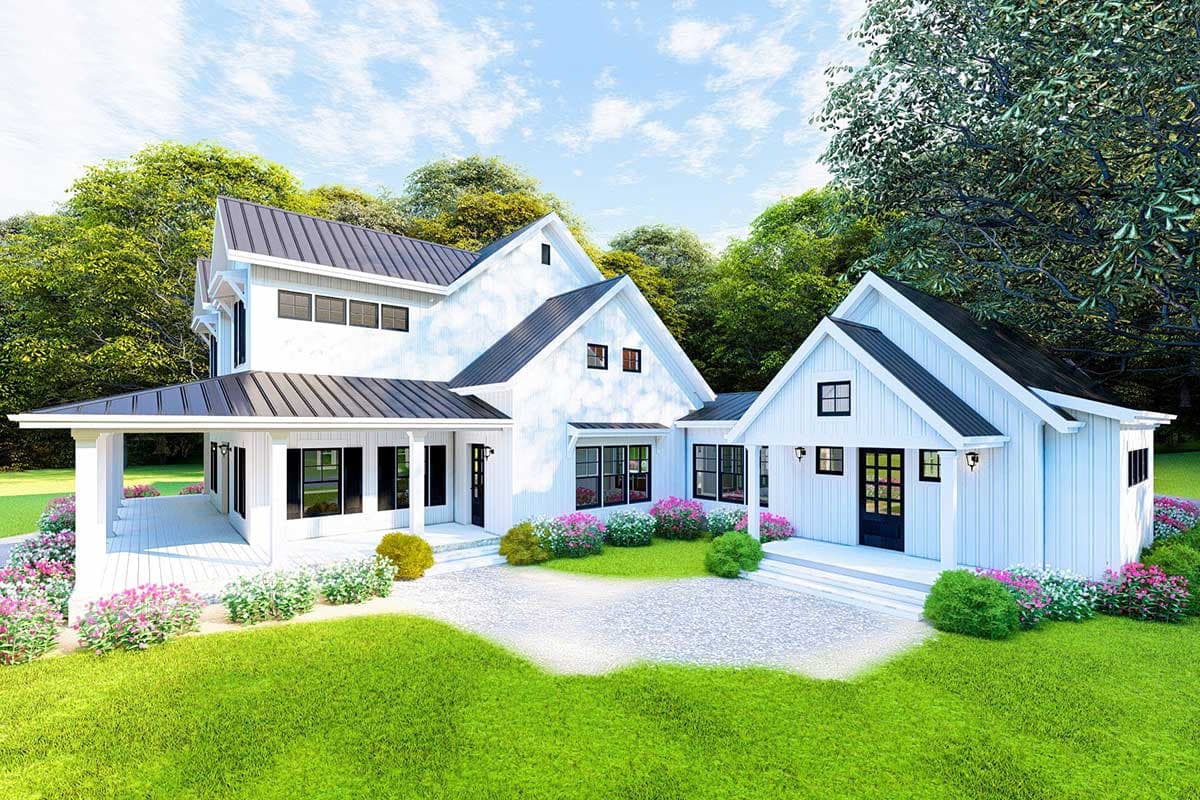 Plan 70603MK: Dreamy Modern Farmhouse Plan with Loft Overlooking Great and Dining Rooms - Image #9 - Country, Farmhouse, Modern Farmhouse, Southern, Traditional