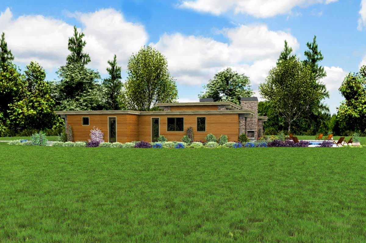 Plan 69701AM: Modern Home Plan with Front-To-Back Living - 2557 Sq Ft - Image #11 - Contemporary, Mid Century Modern, Modern, Northwest