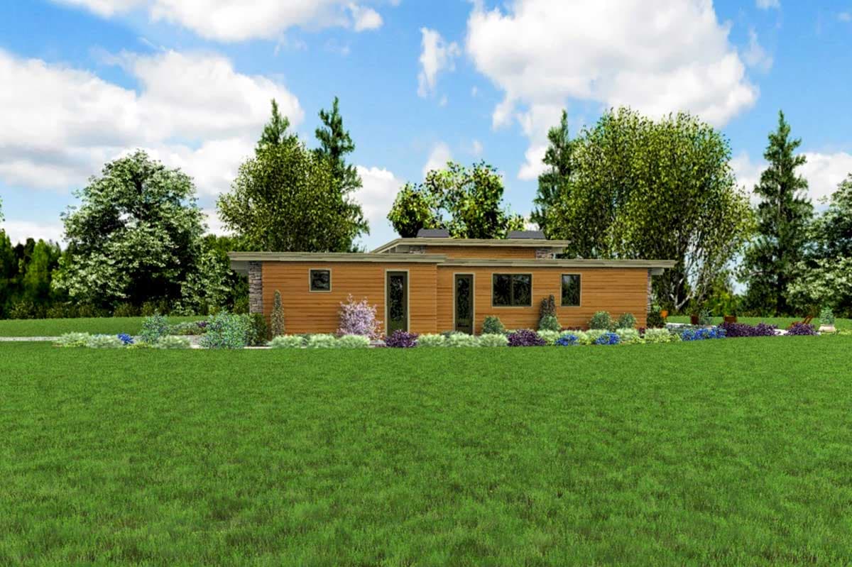 Plan 69701AM: Modern Home Plan with Front-To-Back Living - 2557 Sq Ft - Image #12 - Contemporary, Mid Century Modern, Modern, Northwest