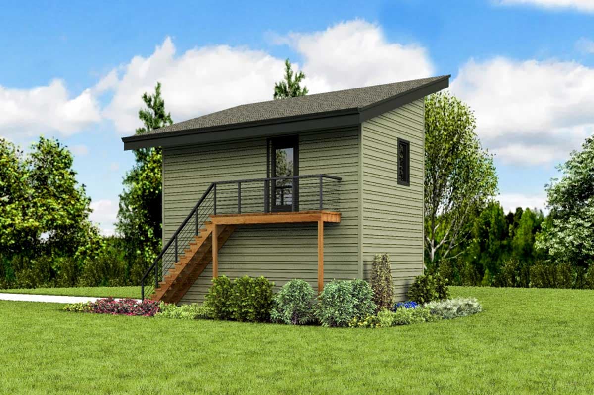 Plan 69702AM: Versatile Carriage House Plan with Vaulted Studio Apartment - Image #10 - Carriage, Contemporary, Modern, Northwest