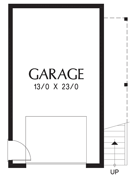 Plan 69702AM: Versatile Carriage House Plan with Vaulted Studio Apartment - Floor Plan - Main Level - Carriage, Contemporary, Modern, Northwest