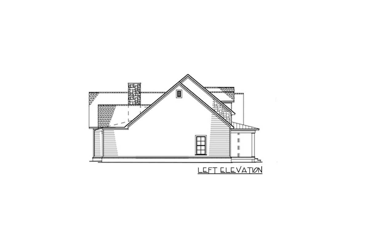 Plan 70604SND: Traditional Farmhouse with Two Bonus Rooms Over Garage - 3421 Sq Ft - Image #5 - Country, Farmhouse, New American, Southern, Traditional