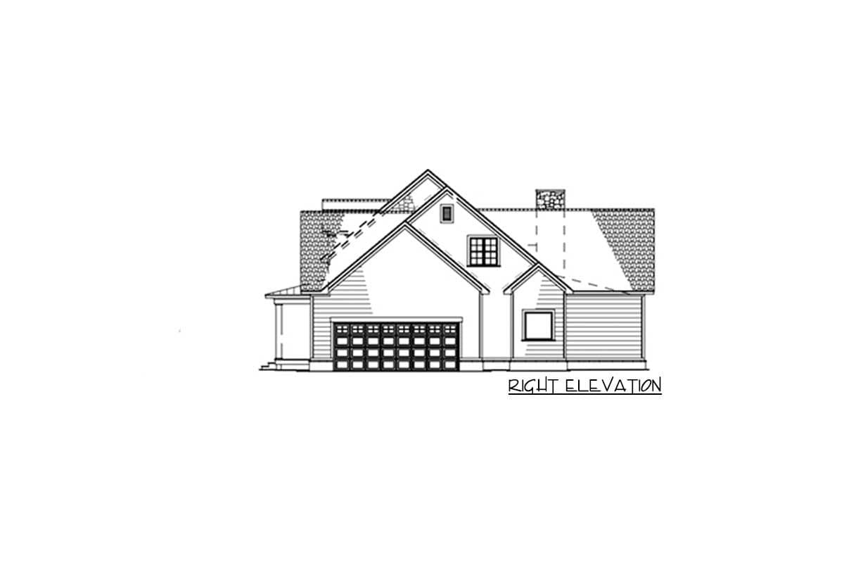 Plan 70604SND: Traditional Farmhouse with Two Bonus Rooms Over Garage - 3421 Sq Ft - Image #7 - Country, Farmhouse, New American, Southern, Traditional