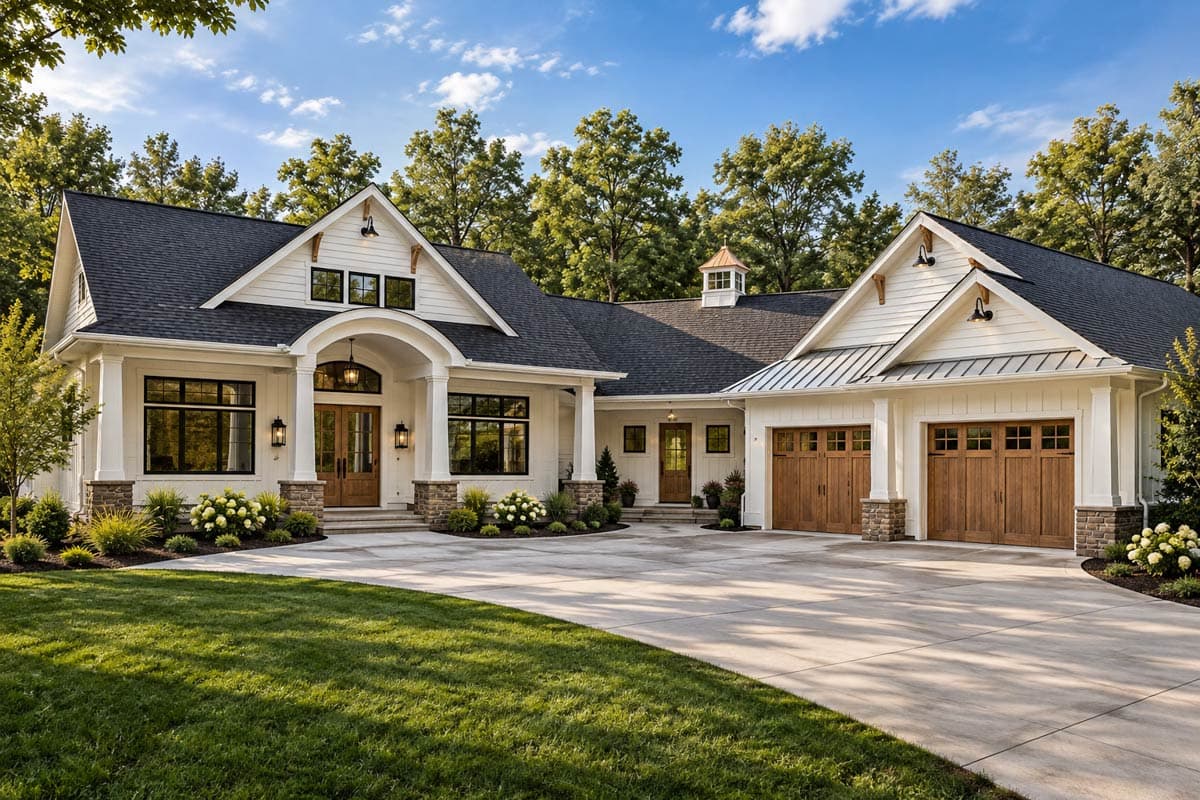 Plan 18296BE: Flexible 2-Bed Country Craftsman Home with Vaulted Living - 1903 Sq Ft - Image #1 - Cottage, Country, Craftsman, Traditional
