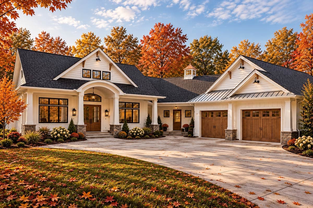 Plan 18296BE: Flexible 2-Bed Country Craftsman Home with Vaulted Living - 1903 Sq Ft - Image #2 - Cottage, Country, Craftsman, Traditional