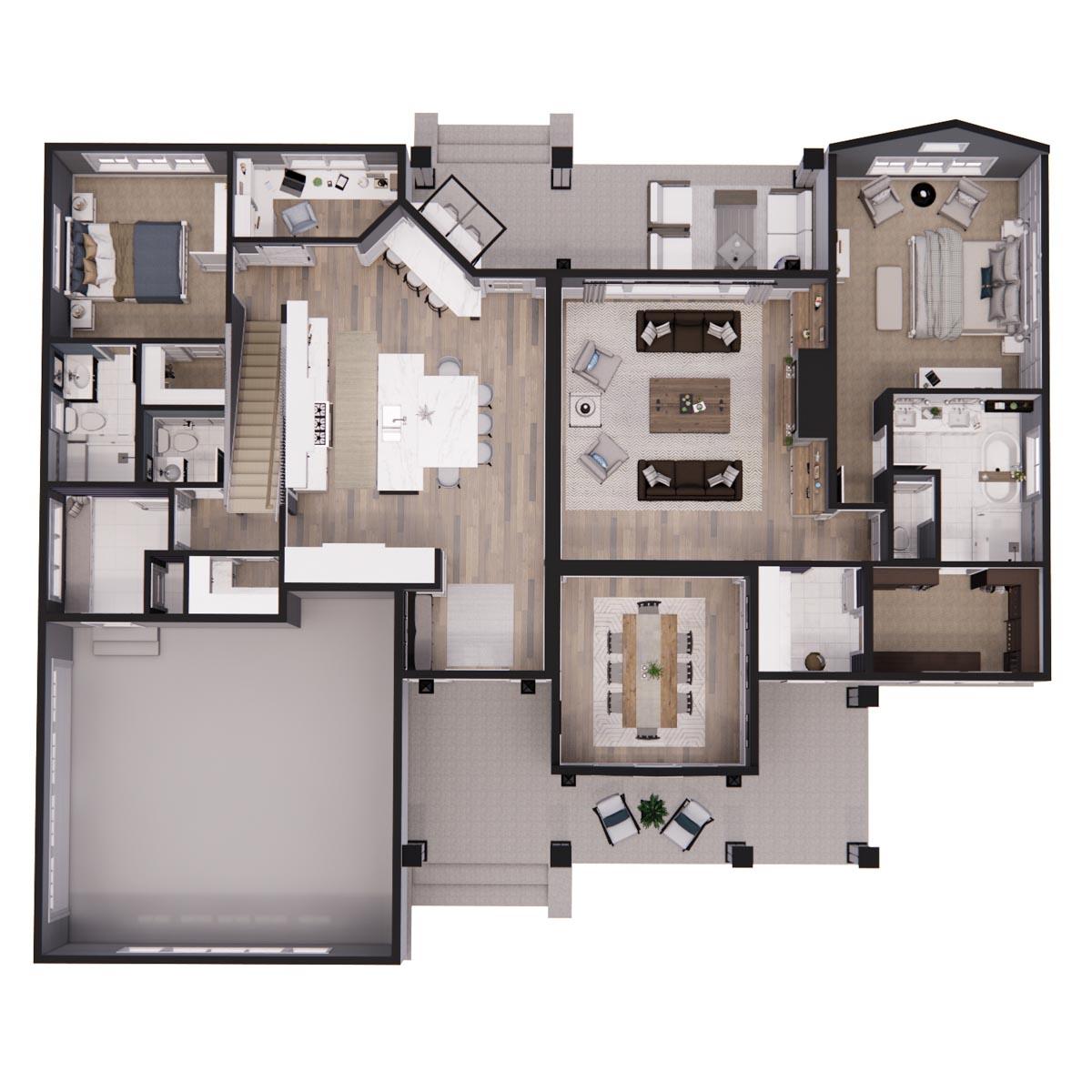 Plan 14671RK: 3 or 4-Bed Country Craftsman Home Plan with Loft - Image #54 - Country, Craftsman, Modern Farmhouse, New American, Northwest, Traditional
