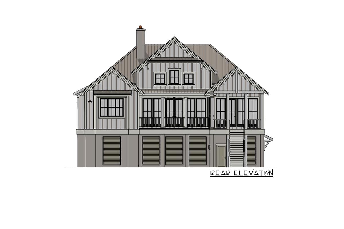Plan 765008TWN: Split-Bedroom Country Cottage Plan with Outdoor Living - Image #12 - Coastal, Cottage, Country, Craftsman, Traditional