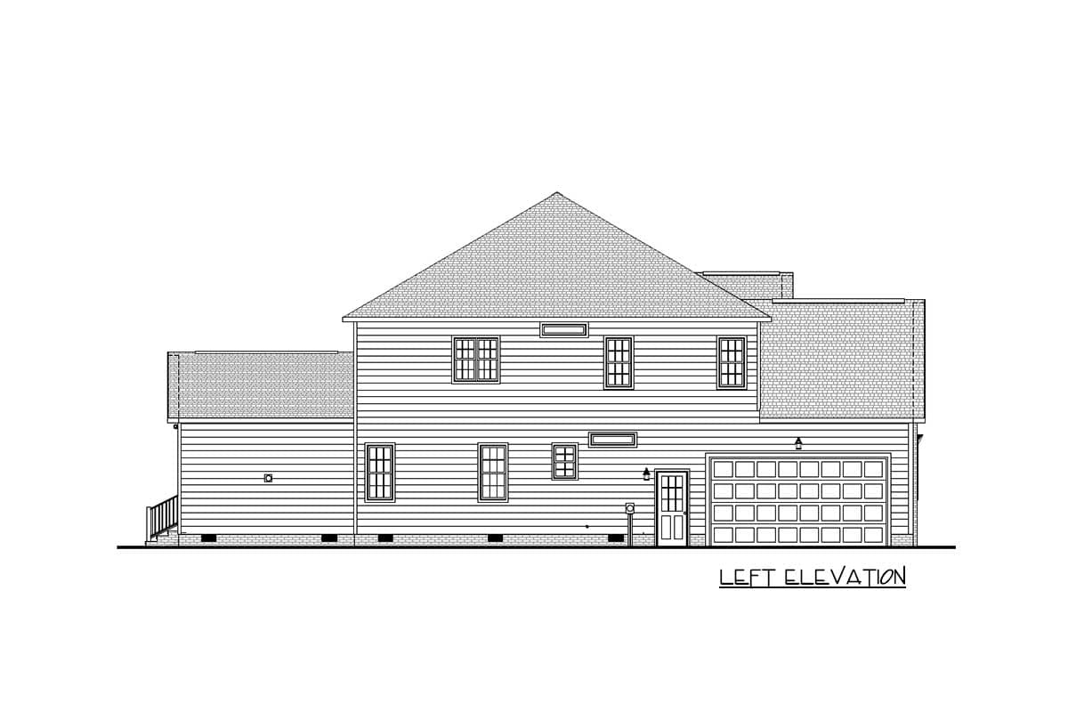 Plan 83603CRW: 5-Bed Traditional Home Plan with Two Master Suites - Image #7 - Traditional