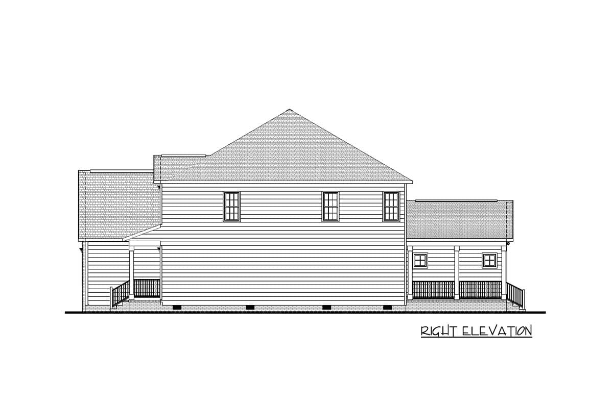 Plan 83603CRW: 5-Bed Traditional Home Plan with Two Master Suites - Image #9 - Traditional