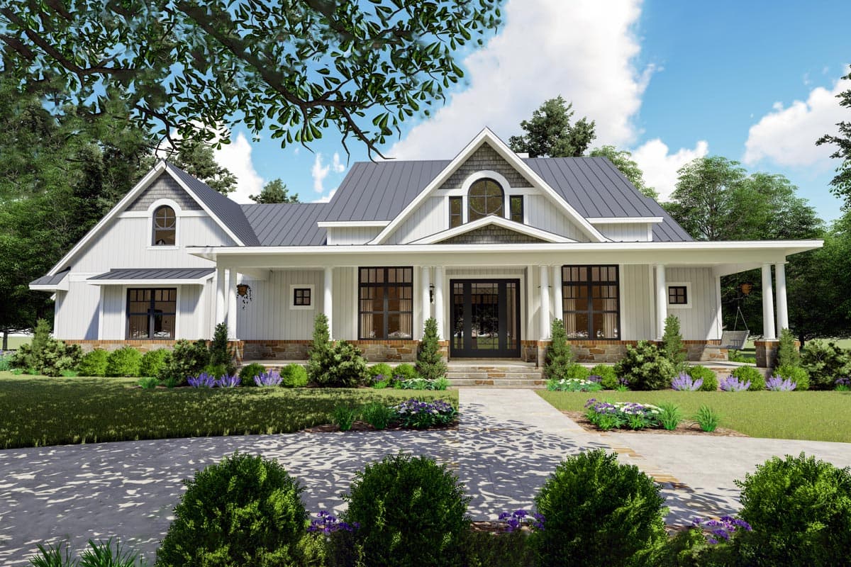Plan 16904WG: Modern Farmhouse with Two Bonus Rooms - 2787 Sq Ft - Image #6 - Country, Farmhouse, Modern Farmhouse, New American, Ranch, Southern