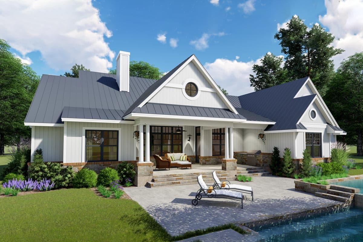 Plan 16904WG: Modern Farmhouse with Two Bonus Rooms - 2787 Sq Ft - Image #10 - Country, Farmhouse, Modern Farmhouse, New American, Ranch, Southern