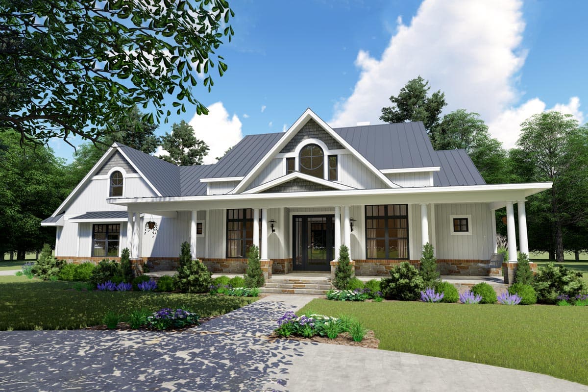 Plan 16904WG: Modern Farmhouse with Two Bonus Rooms - 2787 Sq Ft - Image #7 - Country, Farmhouse, Modern Farmhouse, New American, Ranch, Southern