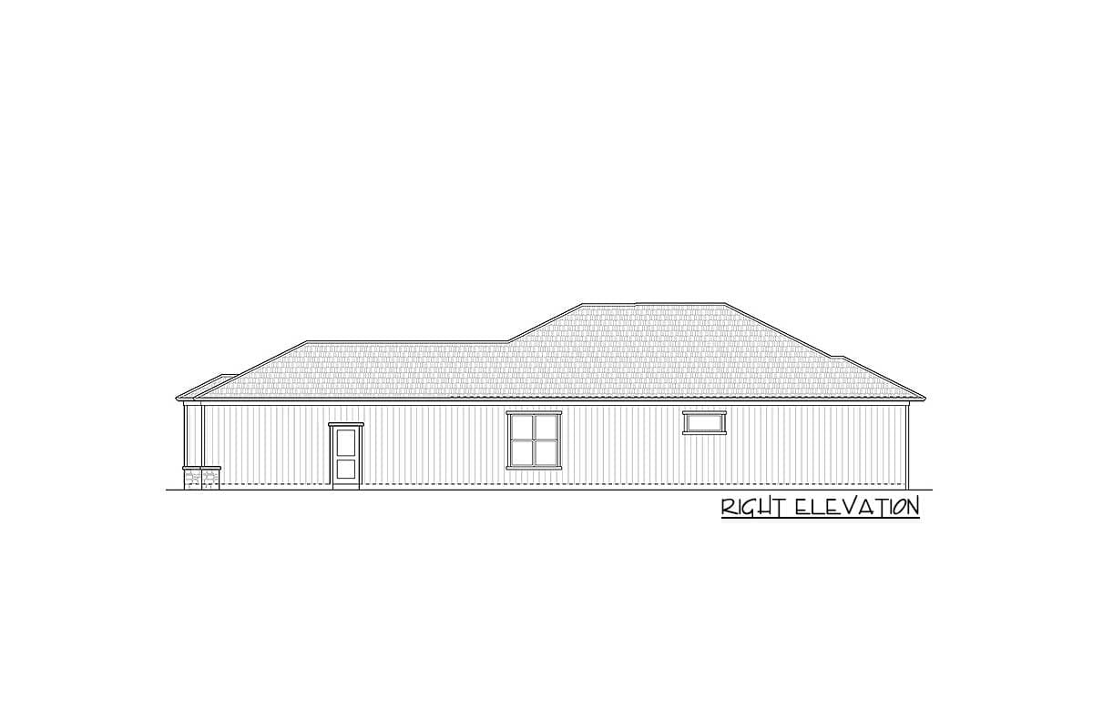 Plan 33224ZR: Charming Single-Story Home Plan with Den and Outdoor Living Space - Image #5 - Craftsman, Northwest, Ranch, Traditional