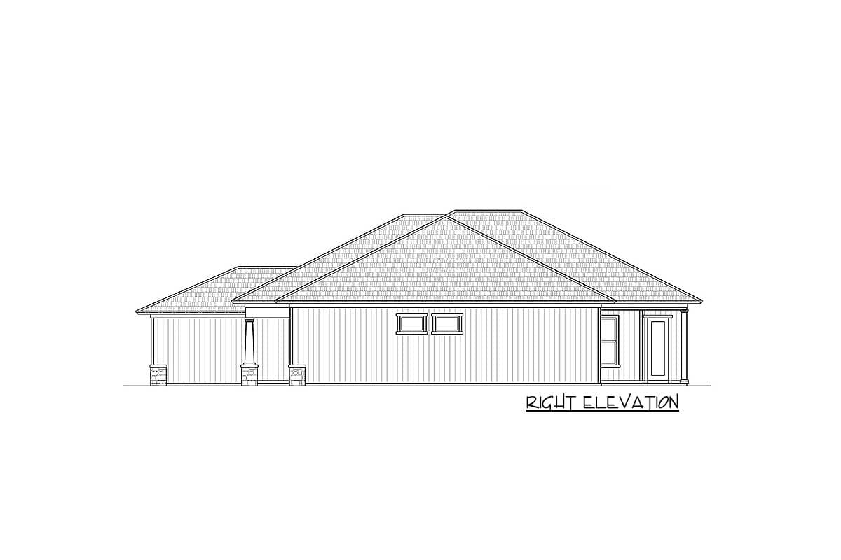 Plan 33227ZR: Versatile Open-Concept 3-Bedroom Home Plan with Den - Image #5 - Craftsman, Northwest, Ranch