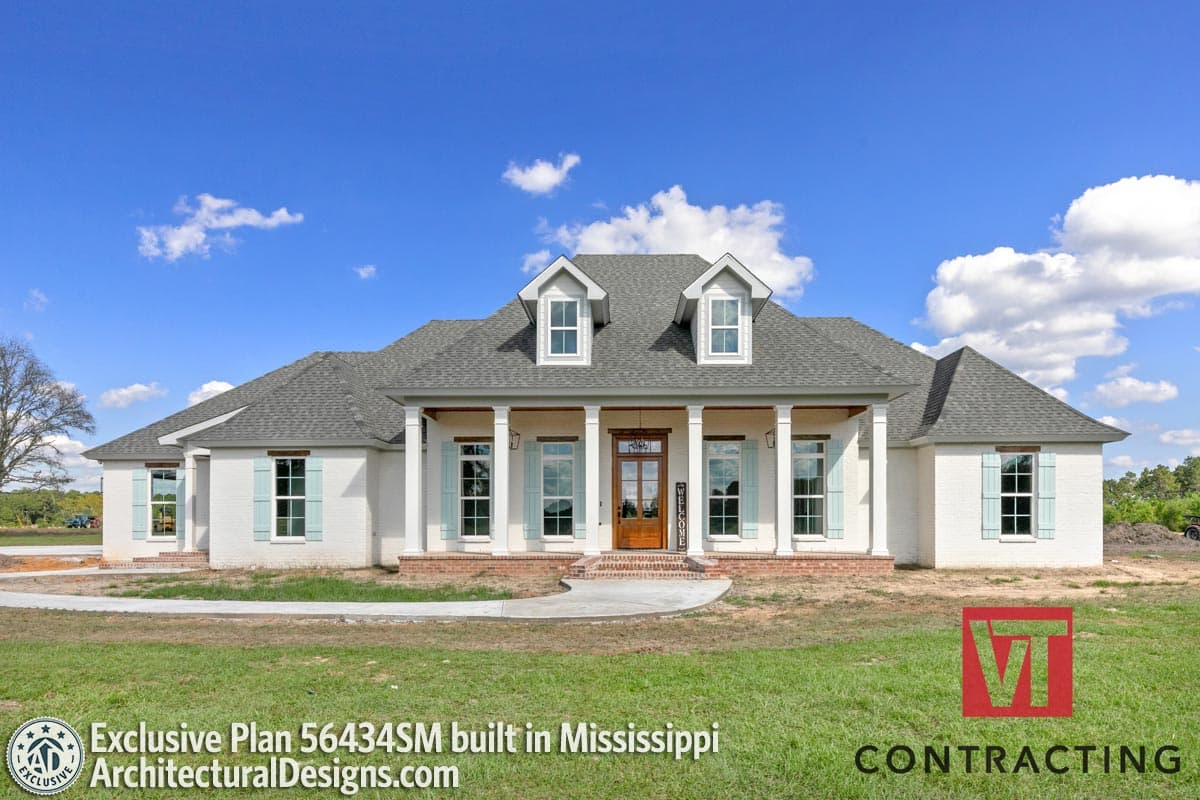 build gallery item - House Plan 56434SM Comes to life in Mississippi