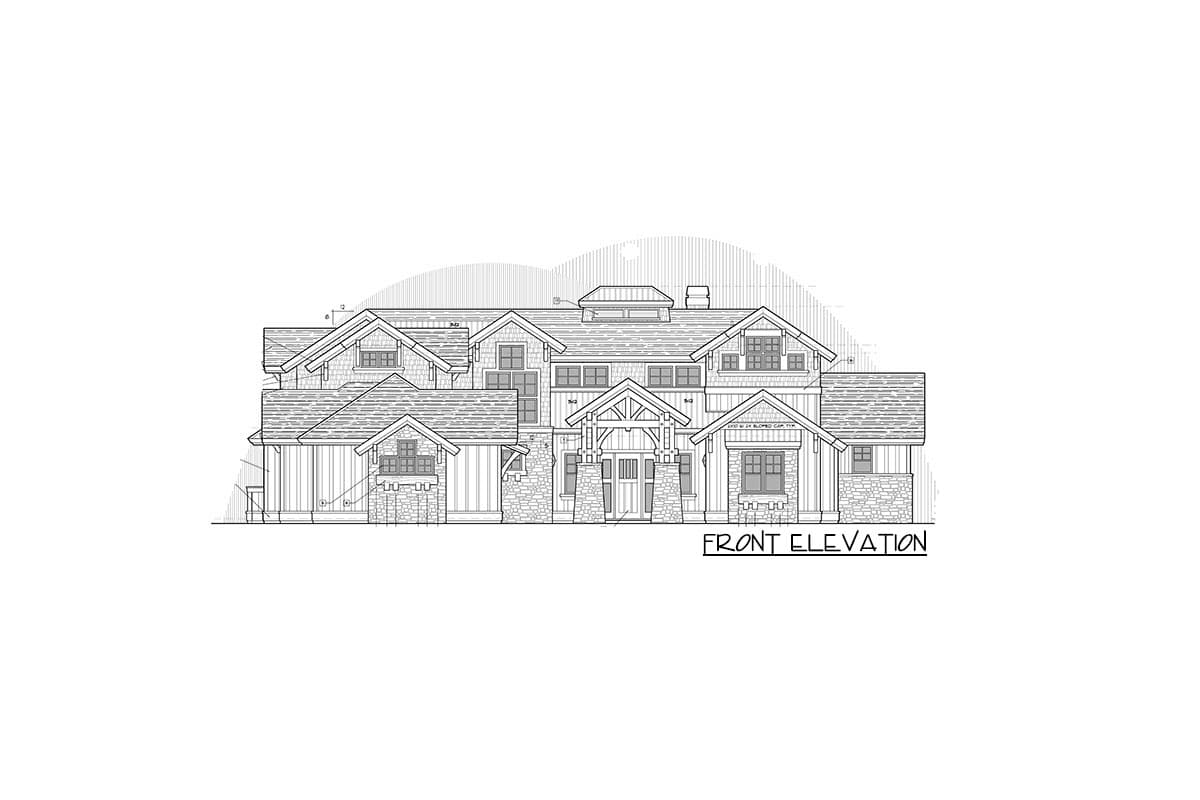 Plan 54234HU: 5-Bed Mountain Craftsman with Great Room and Main-Level Master Suite- 4964 Sq Ft - Image #52 - Craftsman, Mountain, Northwest, Rustic