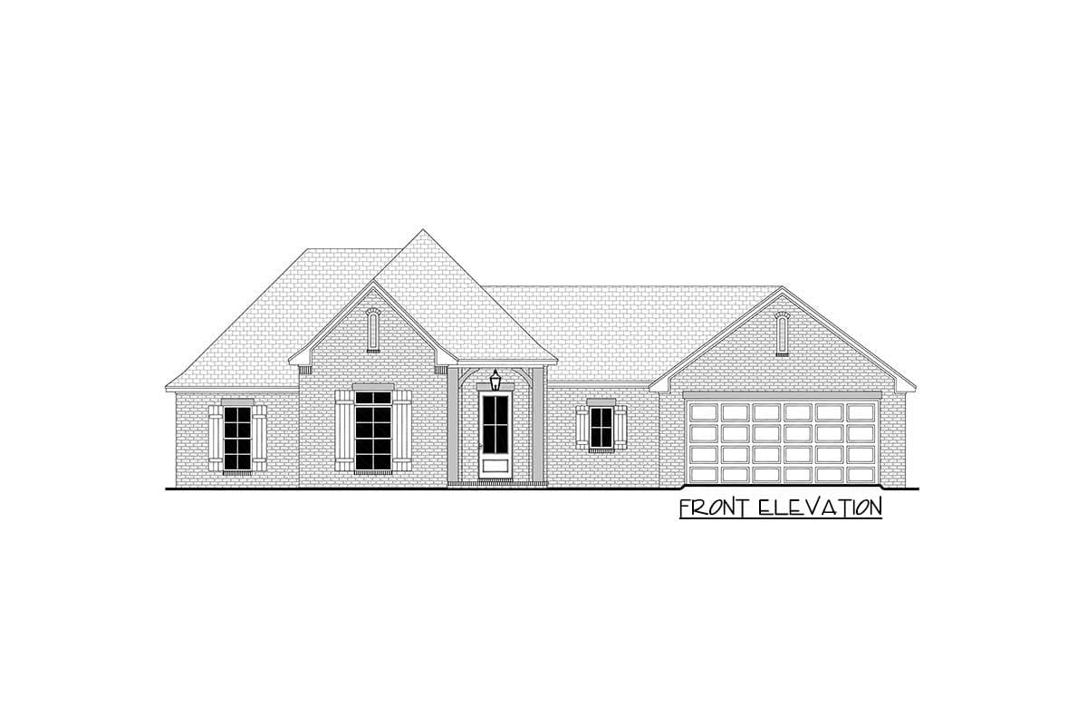 Plan 51791HZ: Contractor-Friendly 4-Bed House Plan with Open Layout - Image #19 - Acadian, Country, French Country, Louisiana-Style