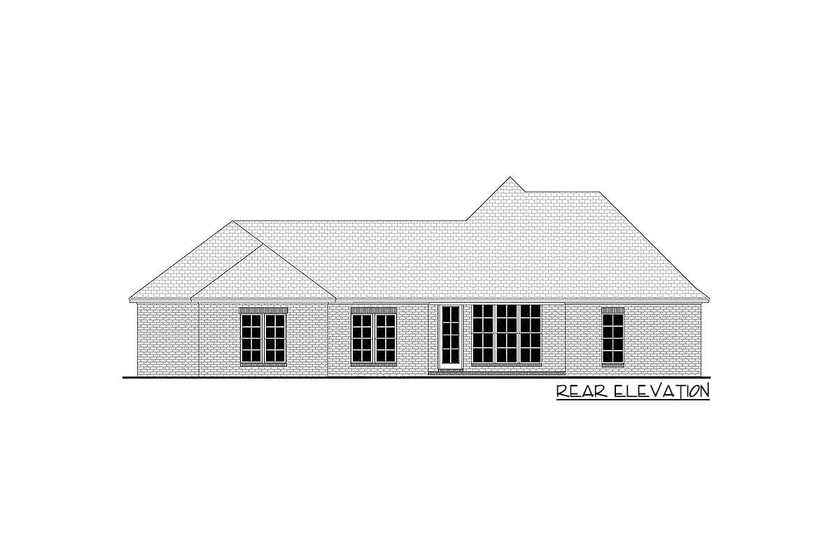 Plan 51791HZ: Contractor-Friendly 4-Bed House Plan with Open Layout - Image #20 - Acadian, Country, French Country, Louisiana-Style